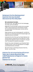 Flyer Wallig-TV U&E